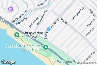 Map image of the property - 130 San Vicente Blvd