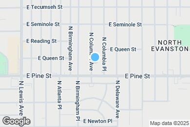 Map image of the property - 1523 N Columbia Ave