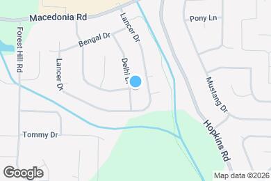 Map image of the property - 3201 Delhi Dr
