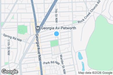Map image of the property - 3630 Warder St NW
