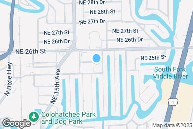 Map image of the property - 1706 NE 25th St