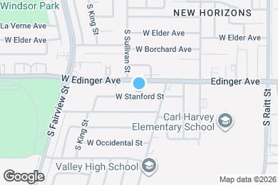 Map image of the property - 2417 W Stanford St