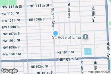 Map image of the property - 210 NE 107th St