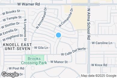 Map image of the property - 1706 N Comanche Dr