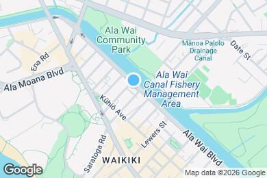 Map image of the property - 2085 Ala Wai Blvd
