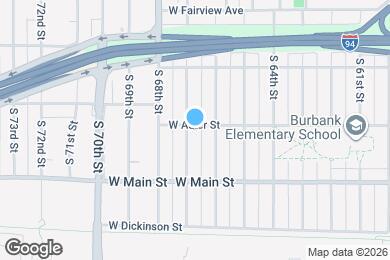 Map image of the property - 6621 W Adler St