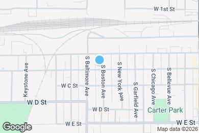 Map image of the property - 322 S Boston Ave