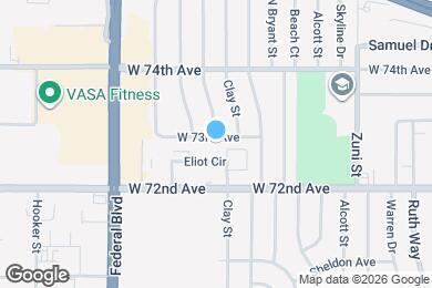 Map image of the property - 2790 W 73rd Ave