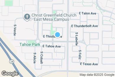 Map image of the property - 9917 E Thistle Ave