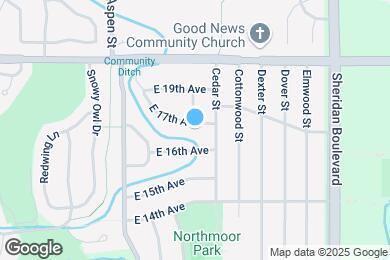 Map image of the property - 1094 E 17th Ave