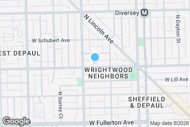 Map image of the property - 1132 W Wrightwood Ave