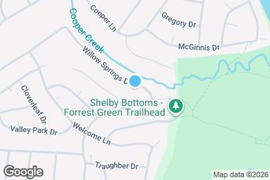 Map image of the property - 1810 Willow Springs Dr