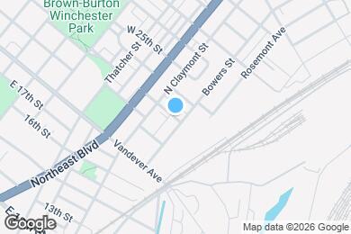 Map image of the property - 1329 E 23rd St