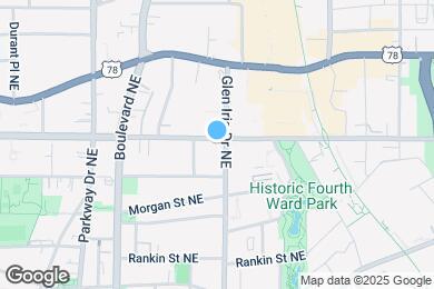 Map image of the property - 604 Glen Iris Dr NE