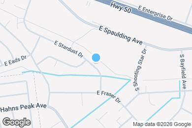 Map image of the property - 435 E Stardust Dr