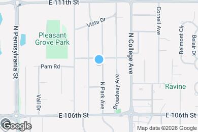 Map image of the property - 10750 N Park Ave