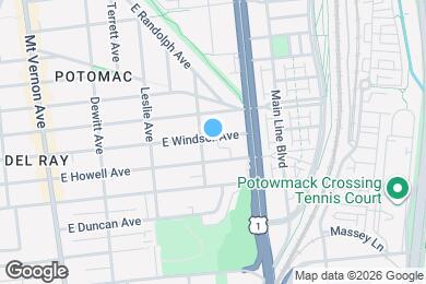 Map image of the property - 505 E Windsor Ave