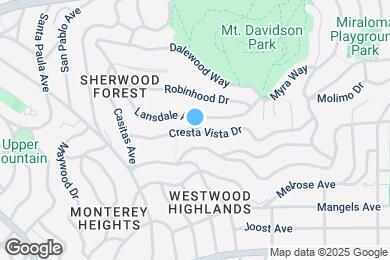 Map image of the property - 133 Cresta Vista Dr