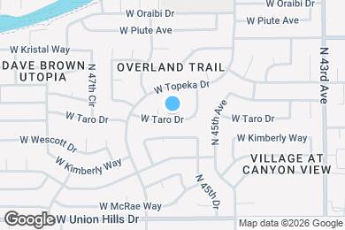 Map image of the property - 19002 N 45th Cir