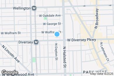 Map image of the property - 824 W Diversey Pky