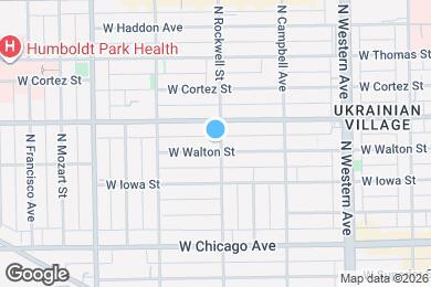 Map image of the property - 2600 W Walton St
