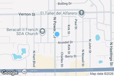 Map image of the property - 1115 N Powers Dr