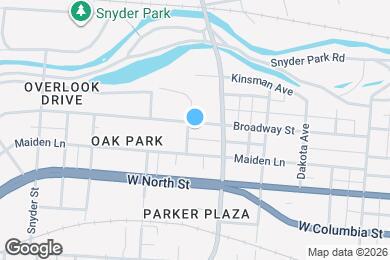 Map image of the property - 1429 Broadway St