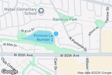 Map image of the property - 8350 W 81st Dr