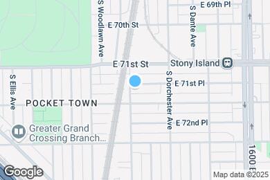 Map image of the property - 1307 E 71st Pl