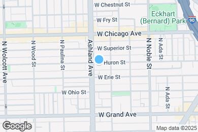 Map image of the property - 1523 W Huron St