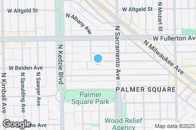 Map image of the property - 3043 W Belden Ave