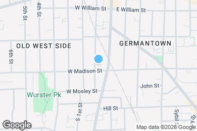 Map image of the property - 557 S Ashley St