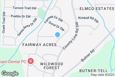 Map image of the property - 2206 Fairway Cir SW
