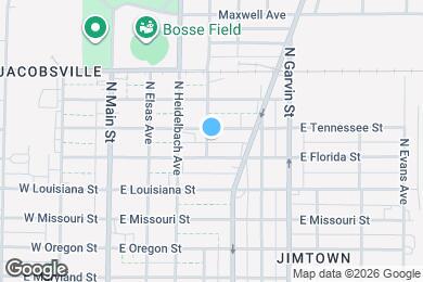 Map image of the property - 1313 N Lafayette Ave