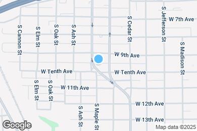 Map image of the property - 1522 W Tenth Ave
