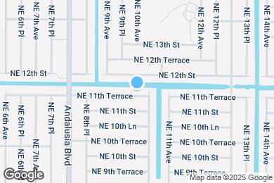 Map image of the property - 1003 NE 11th Terrace