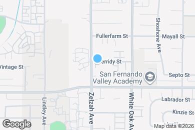 Map image of the property - 9950 Zelzah Ave