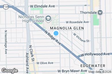 Map image of the property - 5783 N Ridge Ave