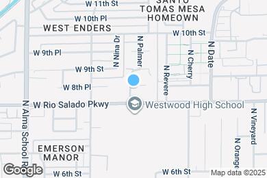 Map image of the property - 863 W 8th Pl