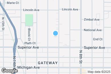 Map image of the property - 1540 N 10th St