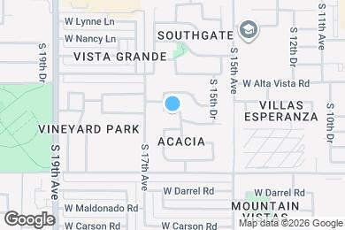 Map image of the property - 1607 W Lydia Ln