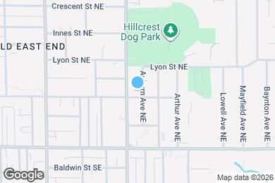 Map image of the property - 105 Auburn Ave NE