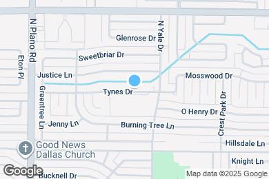 Map image of the property - 4025 Tynes Dr