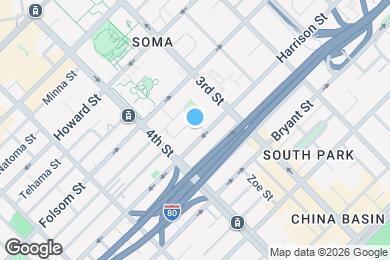 Map image of the property - 766 Harrison St