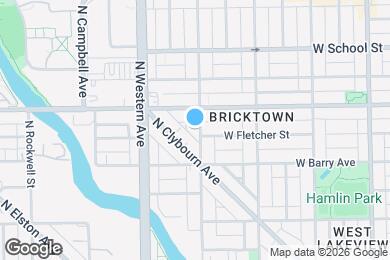 Map image of the property - 3136 N Oakley Ave