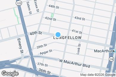 Map image of the property - 945 40th St