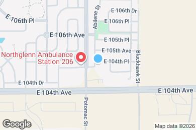 Map image of the property - 13812 E 104th Pl