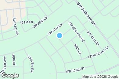 Map image of the property - 3575 SW 173rd Place Rd