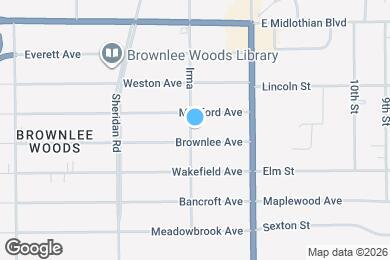 Map image of the property - 2002 Brownlee Ave