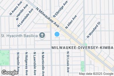 Map image of the property - 2838 N Drake Ave